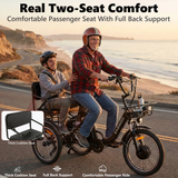 BK品牌轻便两人折叠电动三轮车,展示车身设计和折叠功能的图片